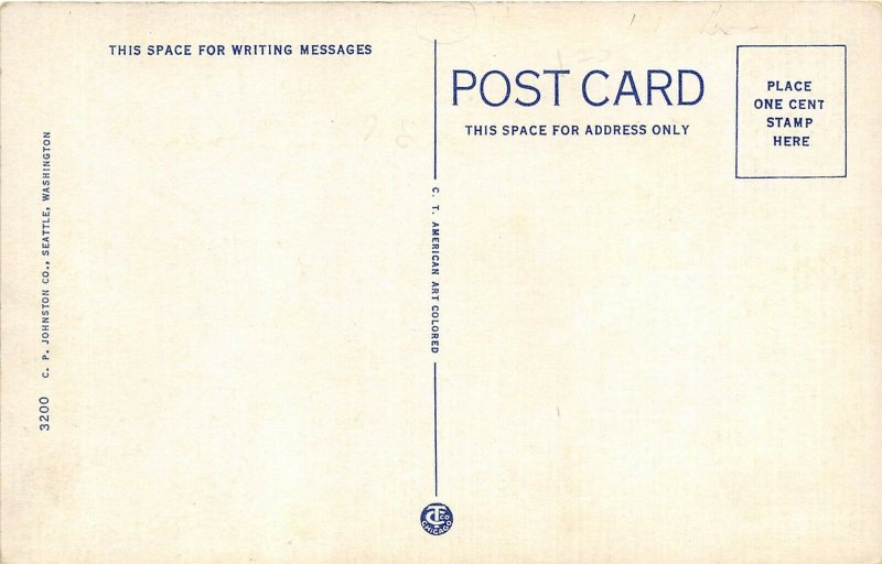 Seattle Washington 1930-40s Postcard The Olympic Hotel