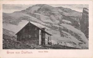 Stafflach Austria Geraer Hutee Scenic Cottage Mountain Antique Postcard K22656