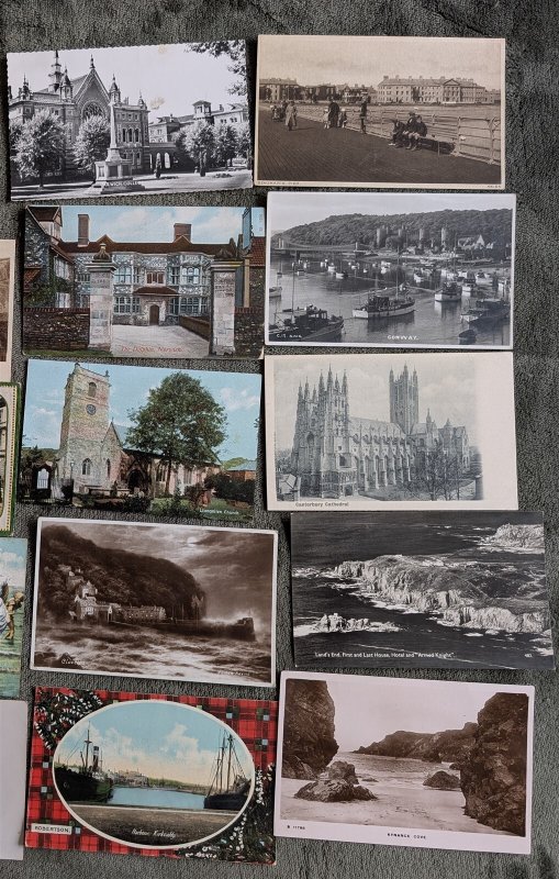 Bulk Lot 381 - UK TOPO - 100 , 5.5 x 3.5 postcards