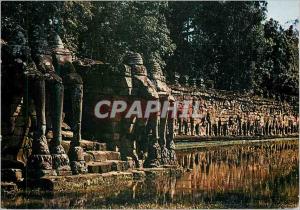 Modern Postcard Angkor Cambodia Terrace of Elephants in Angkor Thom