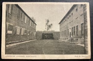 Mint Poland Postcard RPPC Concentration Camp Auschwitz Execution Place
