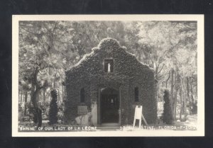 RPPC ST. AUGUSTINE FLORIDA SHRINE OF OUR LADY OF LE LECHE REAL PHOTO POSTCARD