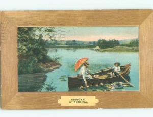 Divided-Back BOAT SCENE Great Nautical Postcard AB0414