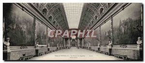 Postcard Large Format Old Palace Of Versailles The Battles Galarie 28 * 11 cm