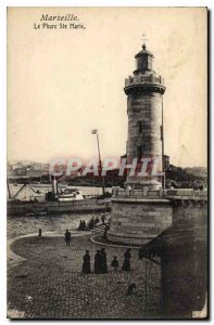 Old Postcard Marseille Le Phare Sainte Marie