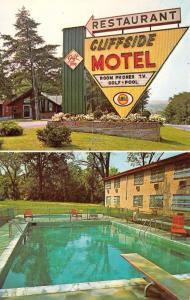 HARPERS FERRY, WV West Virginia   CLIFFSIDE MOTEL & RESTAURANT~Pool   Postcard