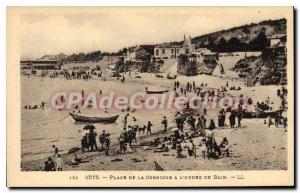 Old Postcard This Plage De La Corniche A L'Heure Du Bain