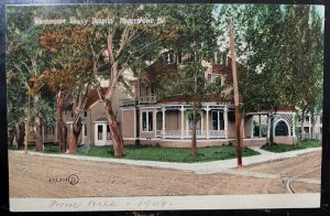 Vintage Postcard 1908 Washington County Hospital, Hagerstown, Maryland (MD)