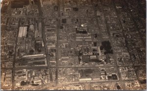 Mexico Mexico City Aerial View Vintage RPPC C204