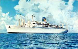 Pacific Far East Line Advertising  CRUISE SHIP SS MARIPOSA  Vintage  Postcard