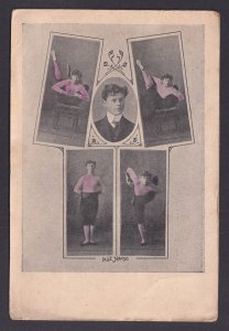 Vintage postcard Germany Circus Mist Hanso Elastic human