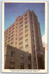 Nashville Tennessee TN Postcard Administration Building Sunday School Board 1960