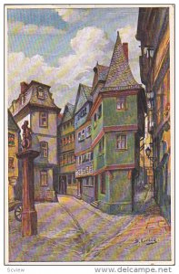 AS: Liebig Kunstlerkarte, Frankfurt a. M. Goldhutgasse, Hesse, Germany, 10-20s