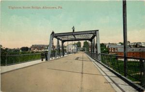 c1907 Postcard; Tilghmon Street Bridge, Allentown PA Lehigh County Unposted
