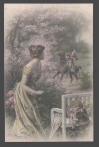 3106943 Lady & Rider HORSE by WICHERA Vintage VIENNE MUNK #580