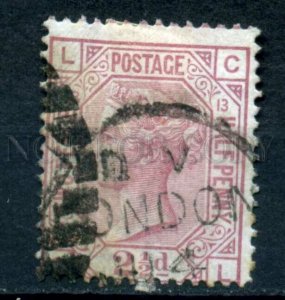 509575 Great Britain 1876 year Queen Victoria 21/2p used