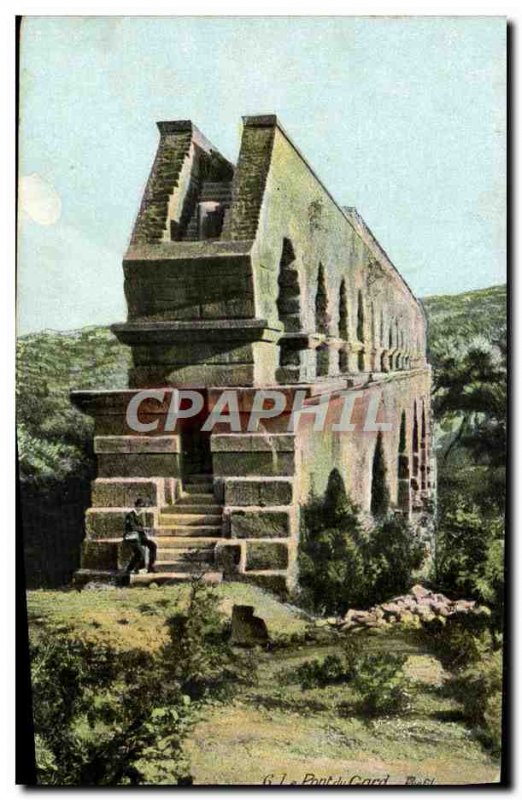 Old Postcard The Pont Du Gard