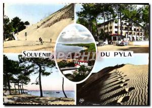 Postcard Modern Pyla From L to R Ascension of the Great Dune Hotel Haliza Cor...