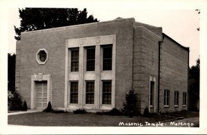 Iowa Marengo Masonic Temple Real Photo