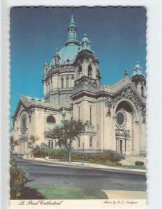 Postcard St. Paul Cathedral, St. Paul, Minnesota