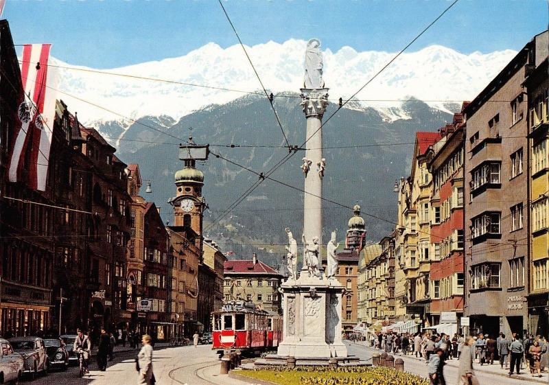 B99385 tramway tram car voiture innsbruck austria  maria theresia