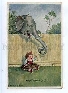 245143 Crying Girl & ELEPHANT Uninvited guest Vintage COMIC PC