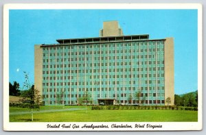 Charleston West Virginia~United Fuel Gas Co Office Bldg~PM 1963~Vintage Postcard