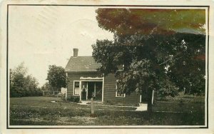 Cleghorn Iowa Small home House RPPC Photo Postcard 20-302