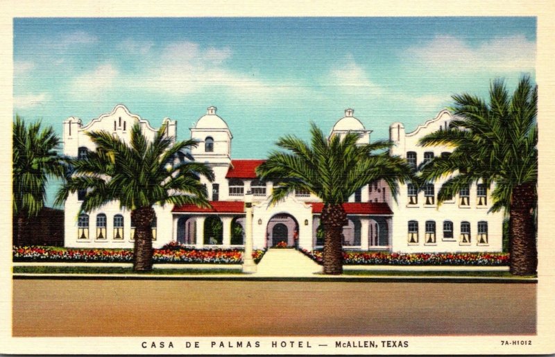 Texas McAllen Casa De Palmas Hotel Curteich