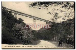 Old Postcard Vallee Sioul Bridge Rouzat