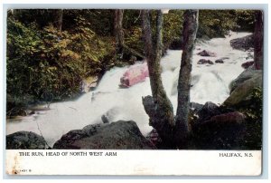 c1910 The Run Head of North West Arm Halifax Nova Scotia Canada Postcard