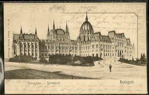 Hungary 1918 Budapest Parliament Divald Karoly Postcard /