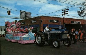Dothan Alabama AL Peanut Festival Ford Motor Co Tractor Postcard