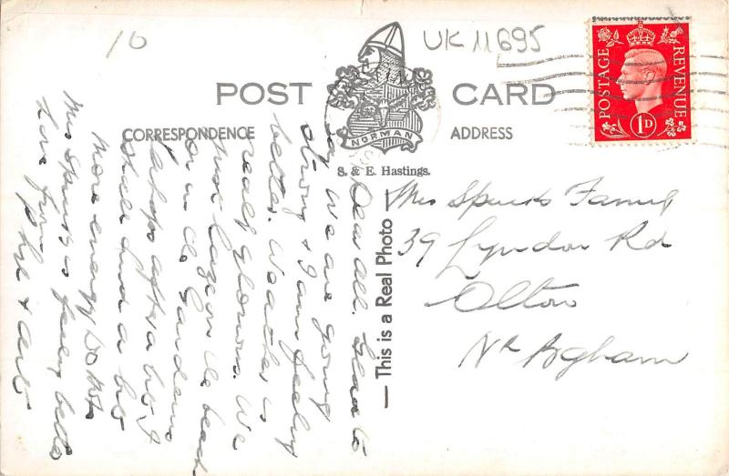 uk11695 ecclesbourne cliff hastings real photo  uk