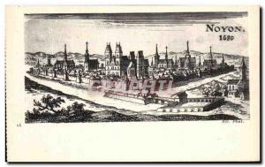 Old Postcard Noyon 1680
