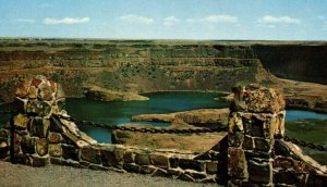 Vintage Postcard - Dry Falls Washington - Columbia River - Ice Age Grand Coulee