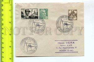 420523 FRANCE 1952 year 25th congress Strasbourg helicopter COVER