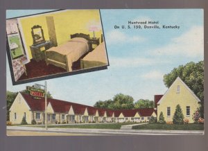 Danville KENTUCKY c1950 HUNTWOOD MOTEL Inn Hotel INTERIOR VIEW Roadside KY