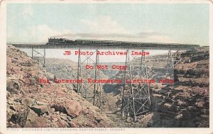 AZ, Canyon Diablo, Arizona, California Limited Railroad Train, Harvey No H1576