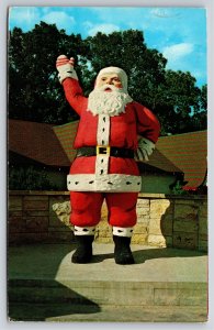 Indiana~Christmas~Famous Statue @ Santa Claus Land~PM 1984~Vintage Postcard