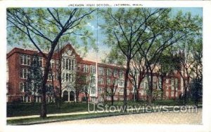 Jackson High School - Michigan MI Postcard