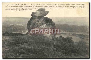 Old Postcard Campeneac Domain Trecesson rock Curious said Amon foot of Chateau