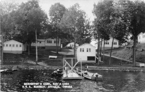 J65/ Maberly Ontario Canada RPPC Postcard c1950s Broughton's Camp Bob's 179