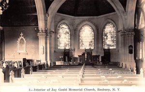 Interior of Jay Gould Memorial Church - Roxbury, New York NY  