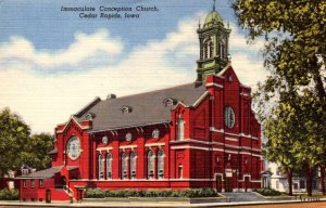 Iowa Cedar Rapids Immaculate Conception Church Curteich