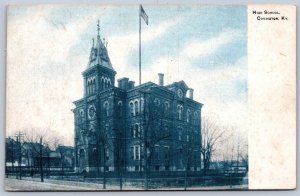 K50/ Covington Kentucky Postcard c1910 High School Building 171