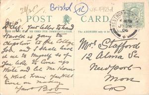 uk17241 cabot tower bristol real photo uk