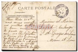 Nantes - Porte Bonheur de Nantes - clover - four leaf clover - Old Postcard