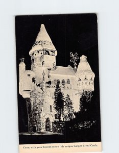 Postcard Come with your friends to see this unique Ginger Bread Castle, N. J.
