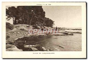 Old Postcard Beach Carqueiranne